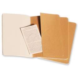 Moleskine Cahier 3lü 13x21cm Düz Defter Bej - 4