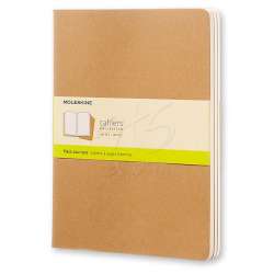 Moleskine - Moleskine Cahier 3lü XL Boy 19x25 cm Düz Defter Bej