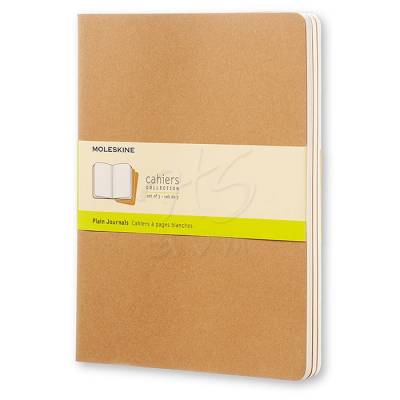 Moleskine Cahier 3lü XL Boy 19x25 cm Düz Defter Bej