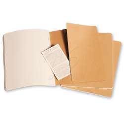 Moleskine Cahier 3lü XL Boy 19x25 cm Düz Defter Bej - 4