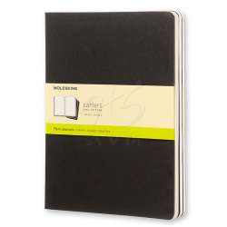 Moleskine - Moleskine Cahier 3lü XL Boy Düz Defter Siyah