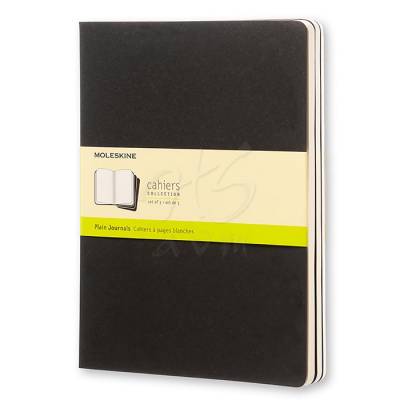 Moleskine Cahier 3lü XL Boy Düz Defter Siyah