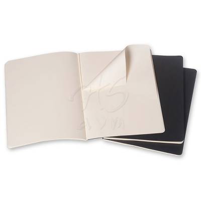 Moleskine Cahier 3lü XL Boy Düz Defter Siyah