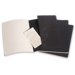 Moleskine Cahier 3lü XL Boy Düz Defter Siyah - 4