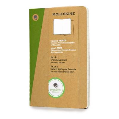 Moleskine Evernote Cahier 2li 13x21cm Düz Kraf Defter