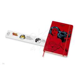 Moleskine Wonder Woman 13x21cm Çizgili Defter Kırmızı - 4