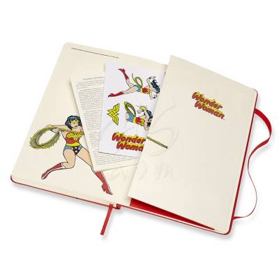 Moleskine Wonder Woman 13x21cm Çizgili Defter Kırmızı