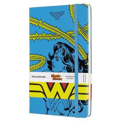 Moleskine Wonder Woman 13x21cm Çizgili Defter Mavi