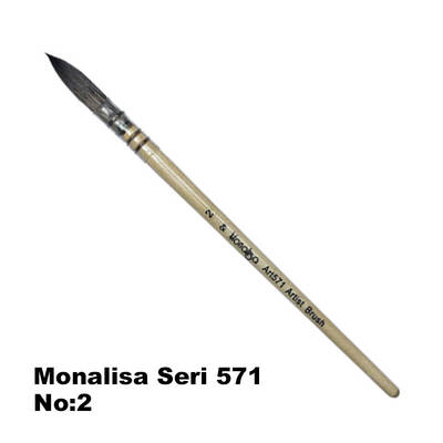 Monalisa Sulu Boya Fırçası Sincap Kılı Seri 571 No 2