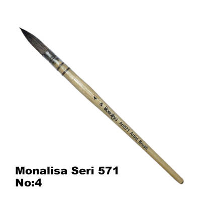Monalisa Sulu Boya Fırçası Sincap Kılı Seri 571 No 4