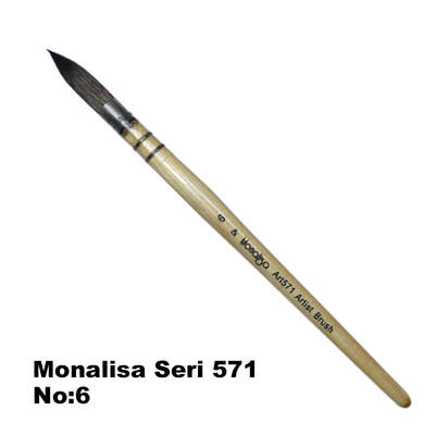 Monalisa Sulu Boya Fırçası Sincap Kılı Seri 571 No 6