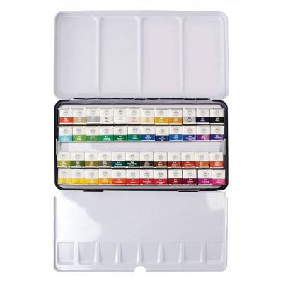 Mungyo Gallery Artists Watercolor Set 48 Renk Yarım Tablet