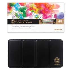 Mungyo Gallery Artists Watercolor Set 48 Renk Yarım Tablet - 3