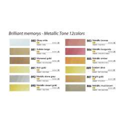 Mungyo Professional Watercolor Brilliant Memories Metalik Renkler 12li - 3