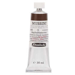 Mussini - Mussini 35ml Yağlı Boya Seri:1 No:645 Asphaltum Black Translucent