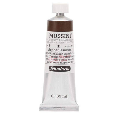 Mussini 35ml Yağlı Boya Seri:1 No:645 Asphaltum Black Translucent