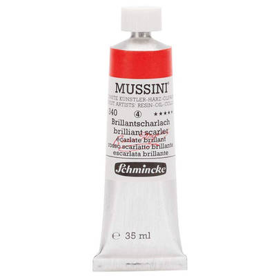 Mussini 35ml Yağlı Boya Seri:4 No:340 Brilliant Scarlet