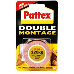 Pattex - Pattex Double Montage Çift Taraflı Montaj Bandı 1.5m x 19mm