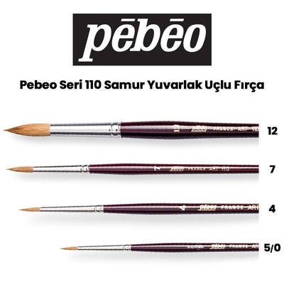 Pebeo 110 Seri Samur Sulu Boya Fırçası