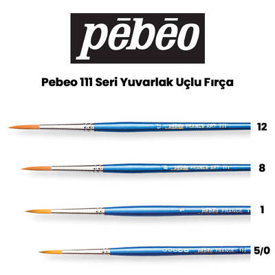 Pebeo 111 Seri Yuvarlak Uçlu Fırça