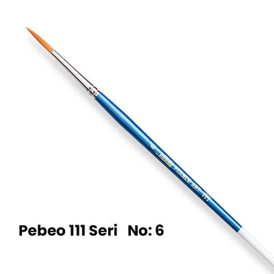 Pebeo 111 Seri Yuvarlak Uçlu Fırça No 6