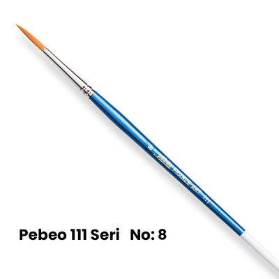 Pebeo 111 Seri Yuvarlak Uçlu Fırça No 8