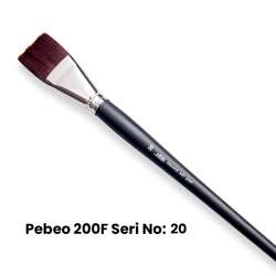 Pebeo - Pebeo 200F Seri Sentetik Kıl Fırça No 20