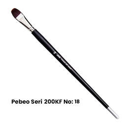 Pebeo - Pebeo 200KF Seri Sentetik Kedi Dili Fırça No 18