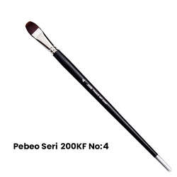 Pebeo - Pebeo 200KF Seri Sentetik Kedi Dili Fırça No 4
