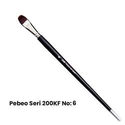 Pebeo - Pebeo 200KF Seri Sentetik Kedi Dili Fırça No 6