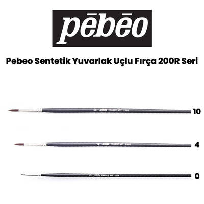 Pebeo 200R Seri Sentetik Yuvarlak Uçlu Fırça