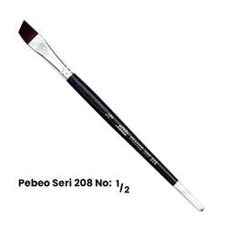 Pebeo - Pebeo 208 Seri Yan Kesik Uçlu Fırça No 1/2