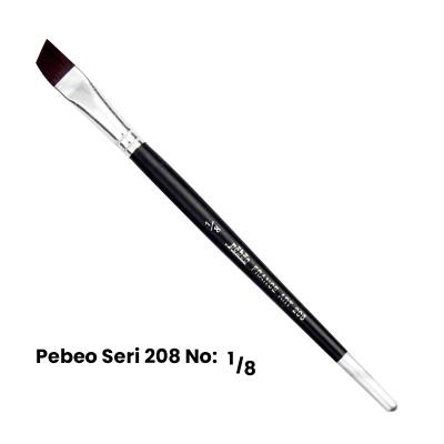 Pebeo 208 Seri Yan Kesik Uçlu Fırça No 1/8