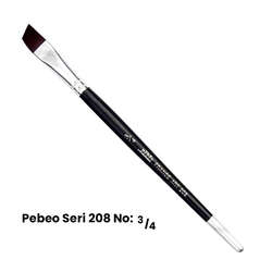 Pebeo - Pebeo 208 Seri Yan Kesik Uçlu Fırça No 3/4