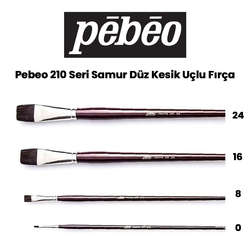 Pebeo - Pebeo 210 Seri Samur Düz Kesik Uçlu Fırça