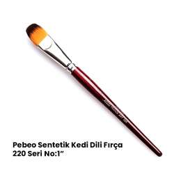 Pebeo - Pebeo 220 Seri Sentetik Kedi Dili Fırça No 1