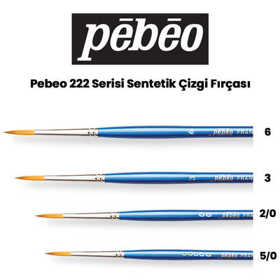Pebeo 222 Serisi Sentetik Çizgi Fırçası