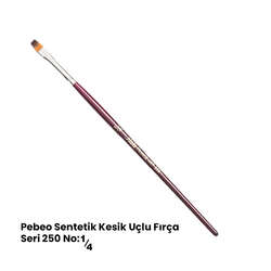 Pebeo - Pebeo 250 Seri Sentetik Düz Kesik Uçlu Fırça No 1/4