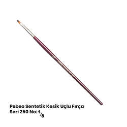 Pebeo - Pebeo 250 Seri Sentetik Düz Kesik Uçlu Fırça No 1/8