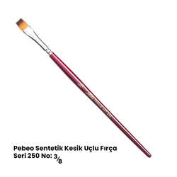 Pebeo - Pebeo 250 Seri Sentetik Düz Kesik Uçlu Fırça No 3/8