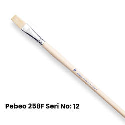 Pebeo - Pebeo 258F Seri Düz Kesik Uçlu Fırca No 12