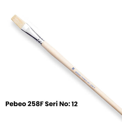 Pebeo 258F Seri Düz Kesik Uçlu Fırca No 12