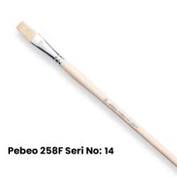 Pebeo - Pebeo 258F Seri Düz Kesik Uçlu Fırca No 14