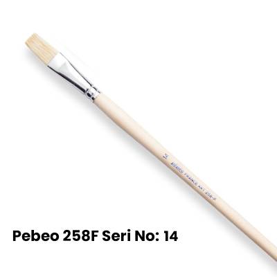 Pebeo 258F Seri Düz Kesik Uçlu Fırca No 14
