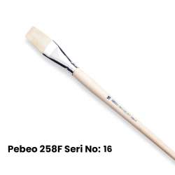 Pebeo - Pebeo 258F Seri Düz Kesik Uçlu Fırca No 16