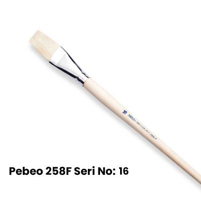 Pebeo 258F Seri Düz Kesik Uçlu Fırca No 16