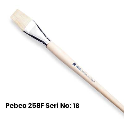 Pebeo 258F Seri Düz Kesik Uçlu Fırca No 18