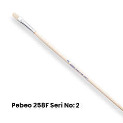 Pebeo - Pebeo 258F Seri Düz Kesik Uçlu Fırca No 2