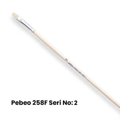 Pebeo 258F Seri Düz Kesik Uçlu Fırca No 2