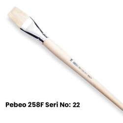 Pebeo - Pebeo 258F Seri Düz Kesik Uçlu Fırca No 22